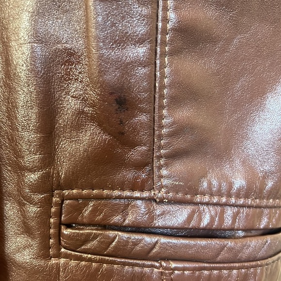 70s Vintage Leather Vest! Size S? pls see measurements - Picture 5 of 14